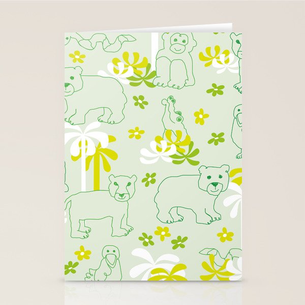 Green safari Stationery Card Gallery Image 2