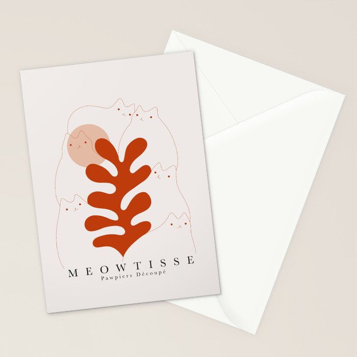 Meowtisse Stationery Card Gallery Image 2