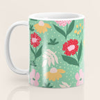 Summer Bloom - Flower e Leaves Coffee Mug Gallery Image 3