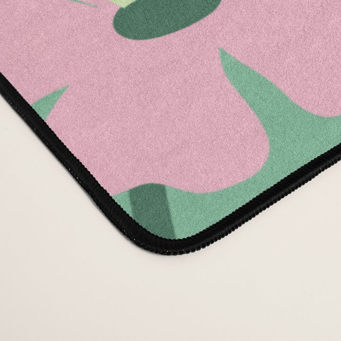 Summer Bloom - Flower e Leaves Desk Mat Gallery Image 4