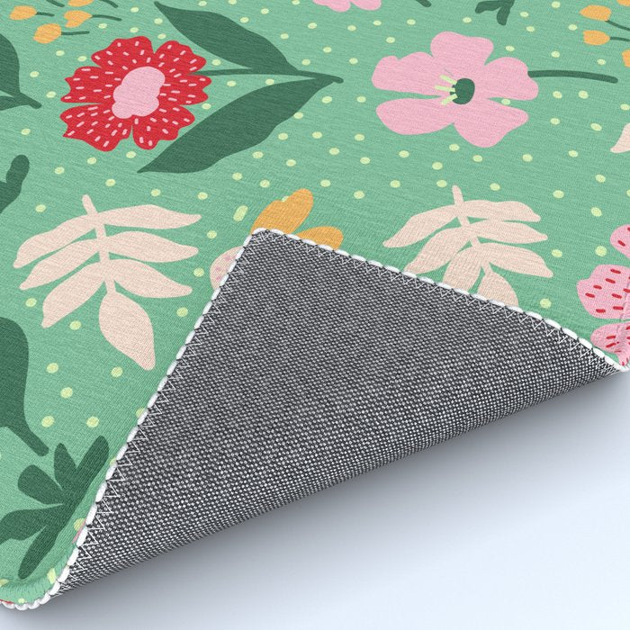 Summer Bloom - Flower e Leaves Rug Gallery Image 4