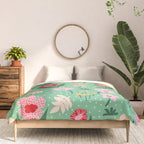 Summer Bloom - Flower e Leaves Comforter Gallery Image 3