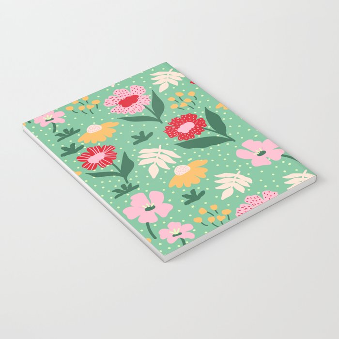 Summer Bloom - Flower e Leaves Notebook Gallery Image 3