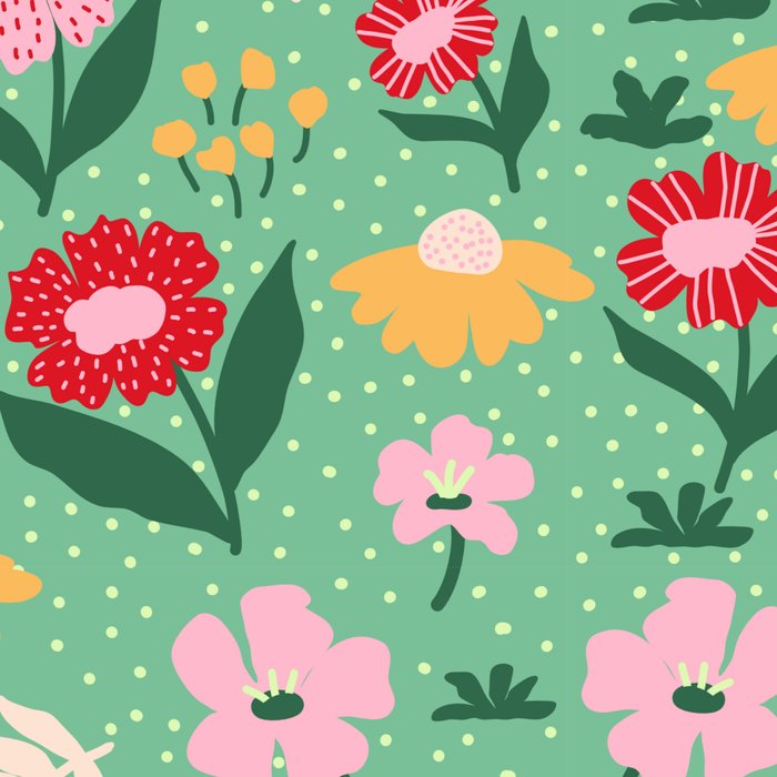 Summer Bloom - Flower e Leaves Coffee Mug Gallery Image 2