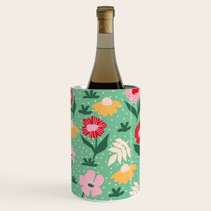 Summer Bloom - Flower e Leaves Wine Chiller Gallery Image 3