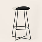 Cream Black Stool Gallery Image 1