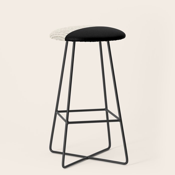 Cream Black Stool Gallery Image 1