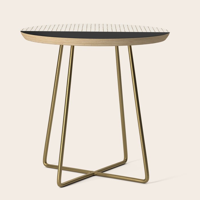 Cream Black Side Table Gallery Image 1