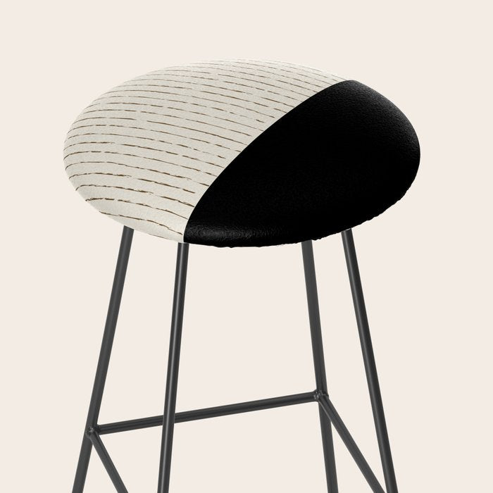 Cream Black Stool Gallery Image 2