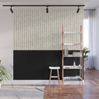Cream Black Wall Mural Gallery Image 1
