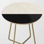 Cream Black Side Table Gallery Image 2