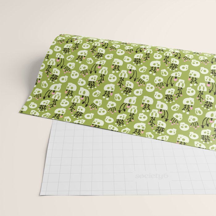 Botanical Heads Will Roll Wrapping Paper Gallery Image 2