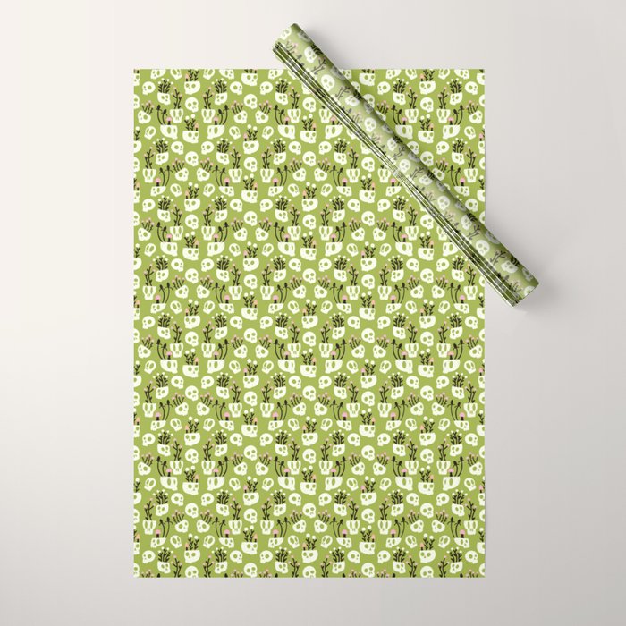 Botanical Heads Will Roll Wrapping Paper Gallery Image 1