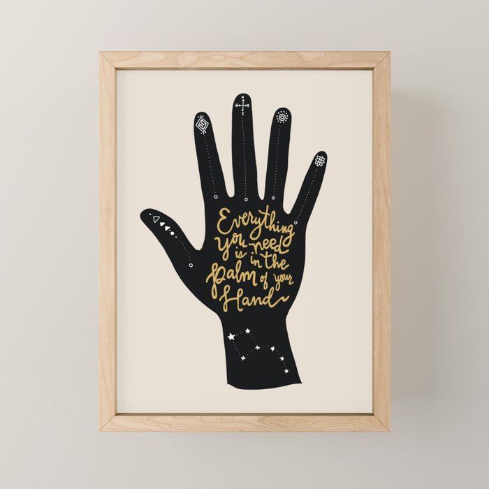 everything you need Mini Art Print
