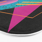 Memphis Pattern 24 - 80s / 90s Retro Bath Mat Gallery Image 3