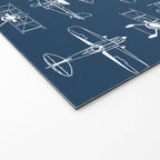 Biplanes // Navy Welcome Mat Gallery Image 2