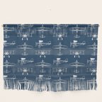 Biplanes // Navy Wall Hanging Gallery Image 1