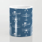 Biplanes // Navy Coffee Mug Gallery Image 4