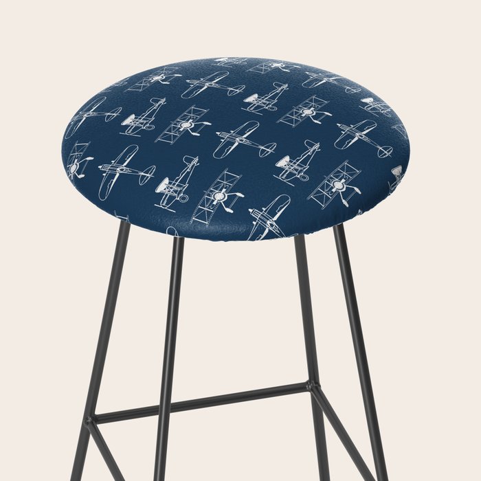 Biplanes // Navy Stool Gallery Image 2