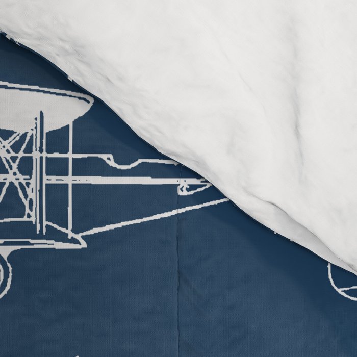 Biplanes // Navy Comforter Gallery Image 4