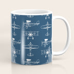 Biplanes // Navy Coffee Mug Gallery Image 1