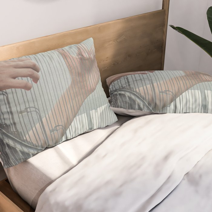 Melodic Bridge - Harp Pillow Sham Gallery Image 2