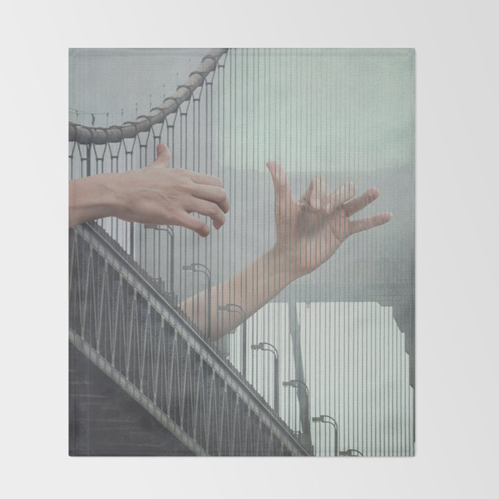 Melodic Bridge - Harp Throw Blanket Gallery Image 2
