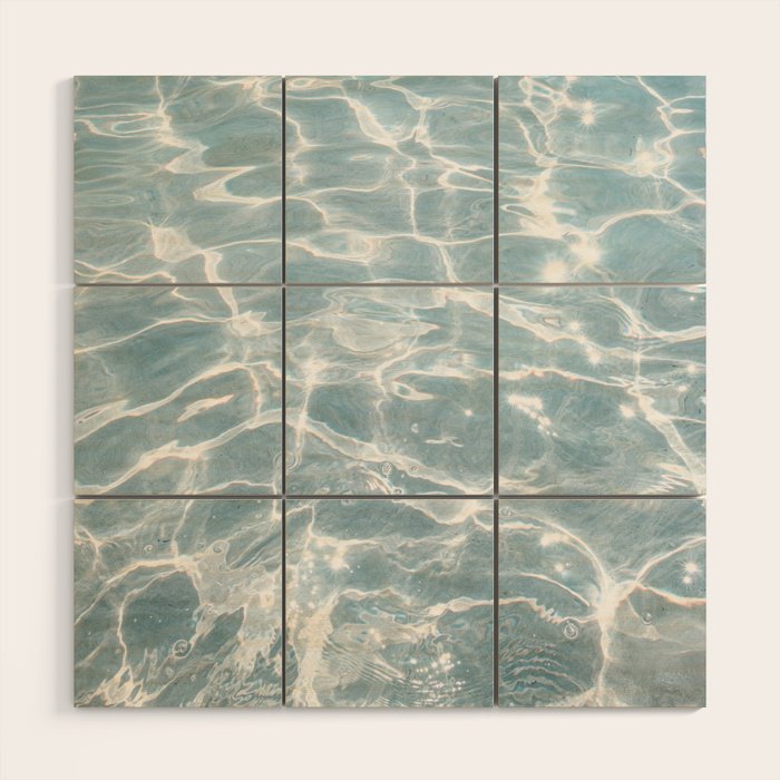 Crystal Clear Blue Water Photo Art Print | Crete Island Summer Holiday | Greece Travel Photography Wood Wall Art Gallery Image 1