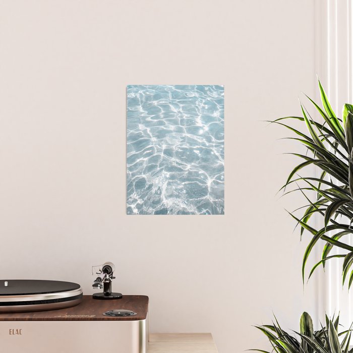 Crystal Clear Blue Water Photo Art Print | Crete Island Summer Holiday | Greece Travel Photography Poster Gallery Image 2