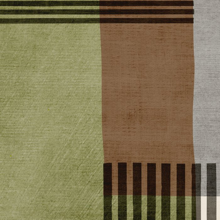 Olive Green Brown Gray Black Bold Lines Artwork Coffee Mug Gallery Image 2