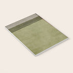 Olive Green Brown Gray Black Bold Lines Artwork Notebook Gallery Image 3