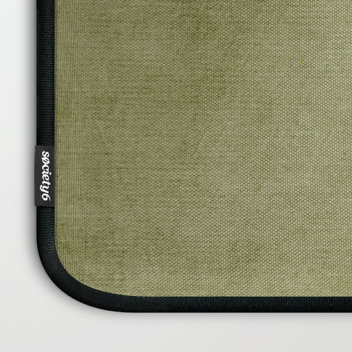 Olive Green Brown Gray Black Bold Lines Artwork Laptop Sleeve Gallery Image 3
