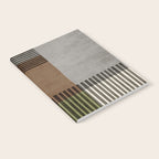 Olive Green Brown Gray Black Bold Lines Artwork Notebook Gallery Image 2