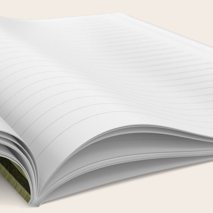 Olive Green Brown Gray Black Bold Lines Artwork Notebook Gallery Image 2
