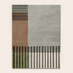 Olive Green Brown Gray Black Bold Lines Artwork Notebook Gallery Image 4