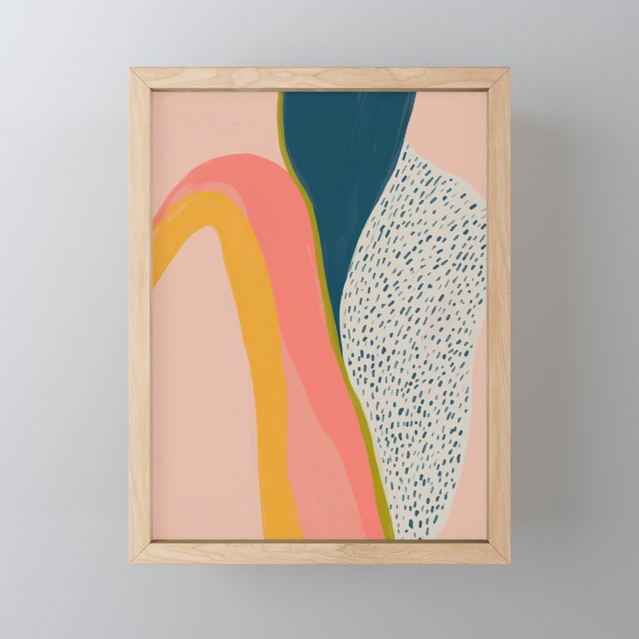 Colorful Abstract Textures Mini Art Print Gallery Image 1