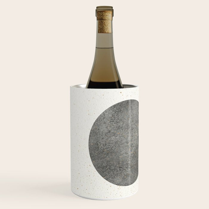 Circle Abstract - Grey Navy Texture Wine Chiller Gallery Image 2