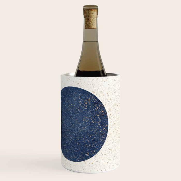 Circle Abstract - Grey Navy Texture Wine Chiller Gallery Image 3