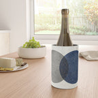 Circle Abstract - Grey Navy Texture Wine Chiller Gallery Image 4