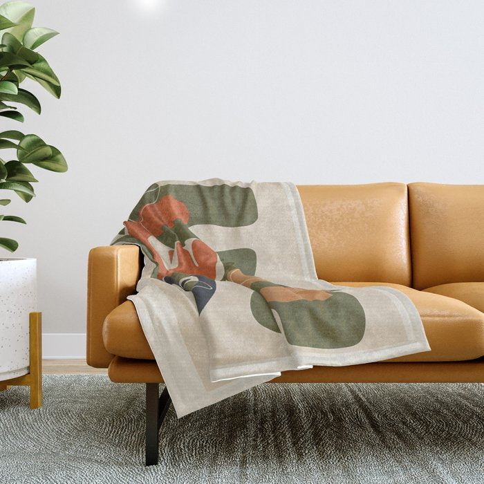 Organic Rhythms 2 Throw Blanket Gallery Image 1