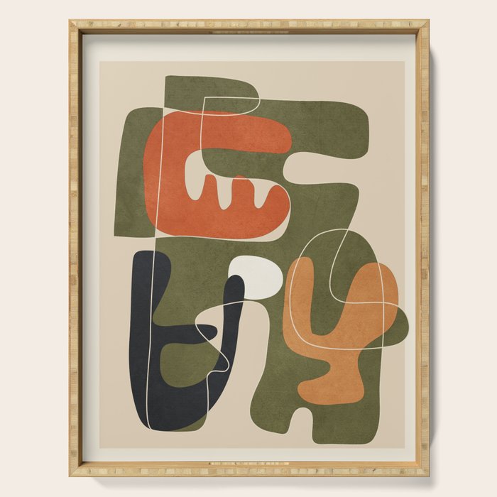 Organic Rhythms 2 Serving Tray Gallery Image 1