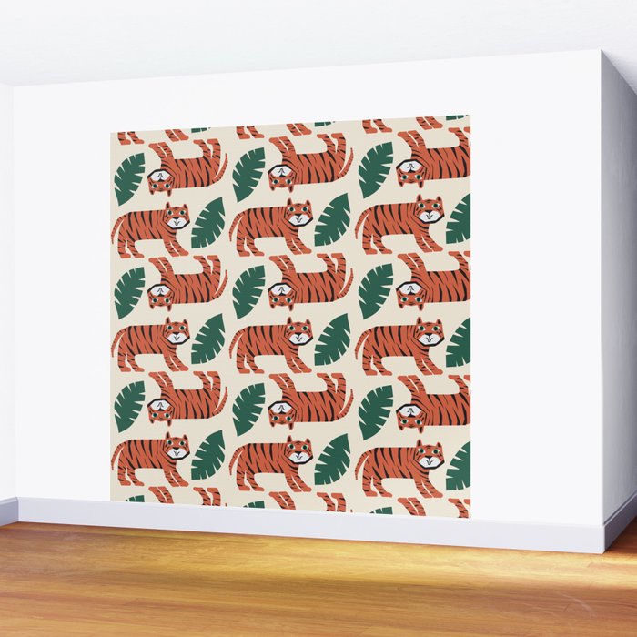Jungle Ferocity  Wall Mural Gallery Image 2