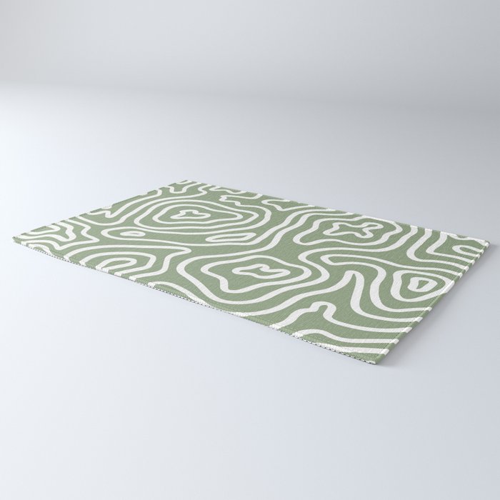 Topographic Abstract | Sage Rug Gallery Image 3
