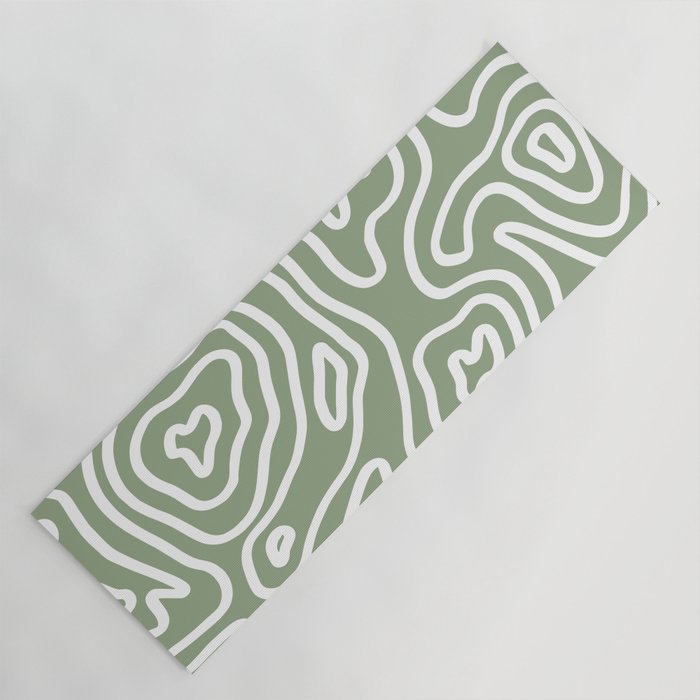 Topographic Abstract | Sage Yoga Mat Gallery Image 1