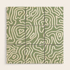 Topographic Abstract | Sage Wood Wall Art Gallery Image 1