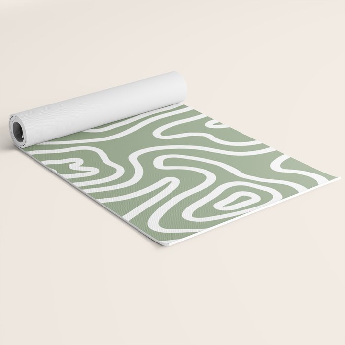 Topographic Abstract | Sage Yoga Mat Gallery Image 2