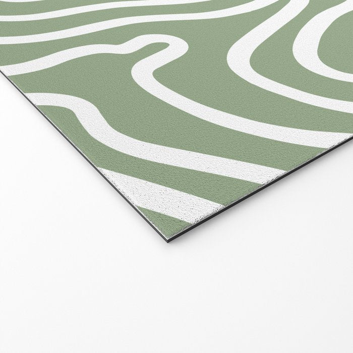 Topographic Abstract | Sage Welcome Mat Gallery Image 2