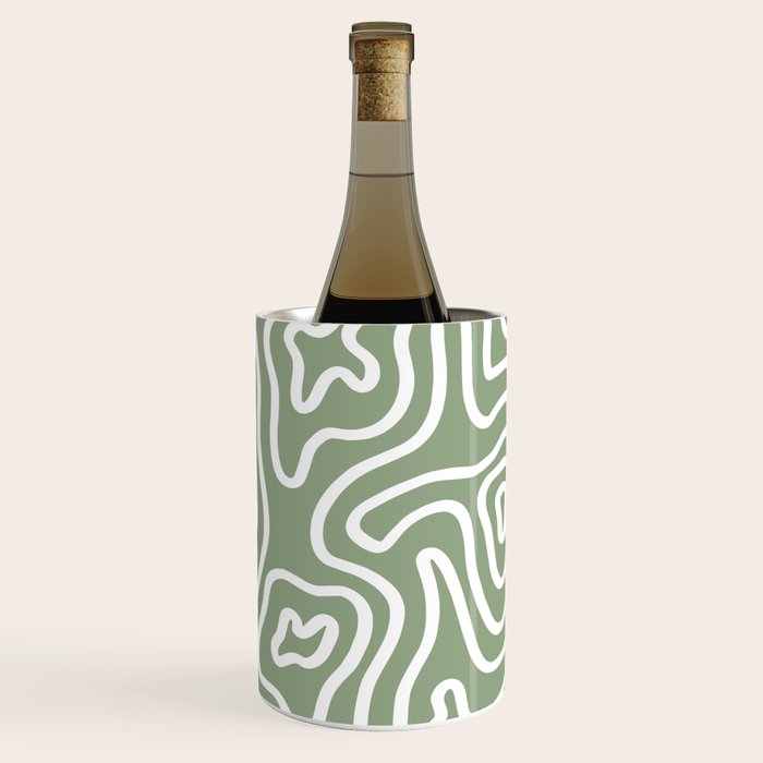 Topographic Abstract | Sage Wine Chiller Gallery Image 3