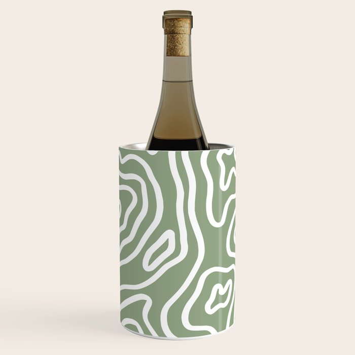 Topographic Abstract | Sage Wine Chiller Gallery Image 1