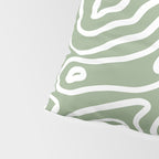 Topographic Abstract | Sage Pillow Sham Gallery Image 4